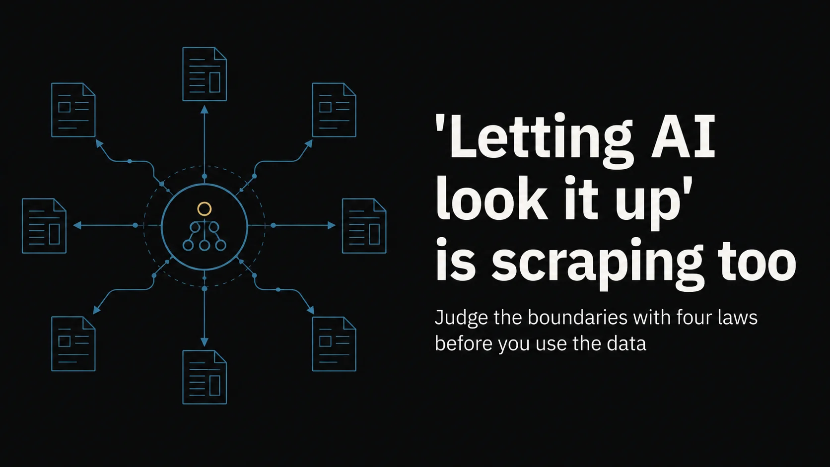 Title banner — teal node lines showing an agent fetching remote pages on your behalf.